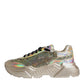 Dolce & Gabbana Gold Sequin Iridiscent Daymaster Sneakers Shoes