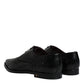 Dolce & Gabbana Black Leather Derby Formal Dress Shoes