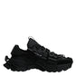 Dolce & Gabbana Black Low Top Space Lace Up Sneakers Shoes