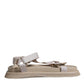 Dolce & Gabbana Beige Nappa Devotion Strap Men Sandals Shoes