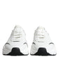 Dolce & Gabbana White Black DAYMASTER Leather Sneakers Shoes