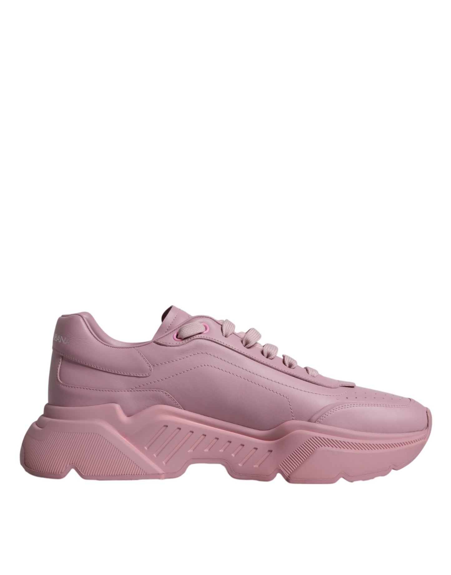 Dolce & Gabbana Pink Leather Daymaster Low Top Sneakers Shoes