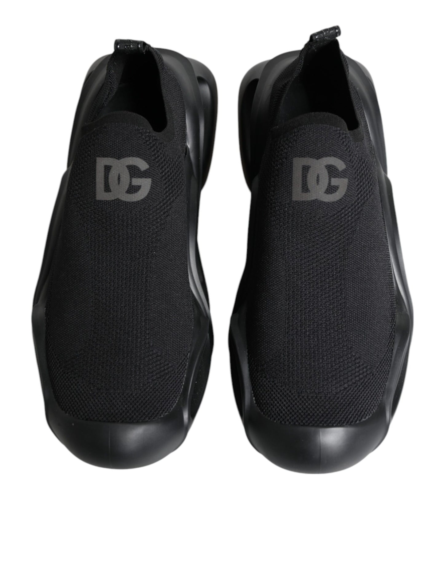 Dolce & Gabbana Black Slip On Wave Low Top Men Sneakers Shoes