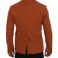 Dolce & Gabbana Elegant Orange Casual Cotton Blend Blazer