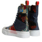 Dolce & Gabbana Multicolor Patchwork High Top Sneakers Shoes