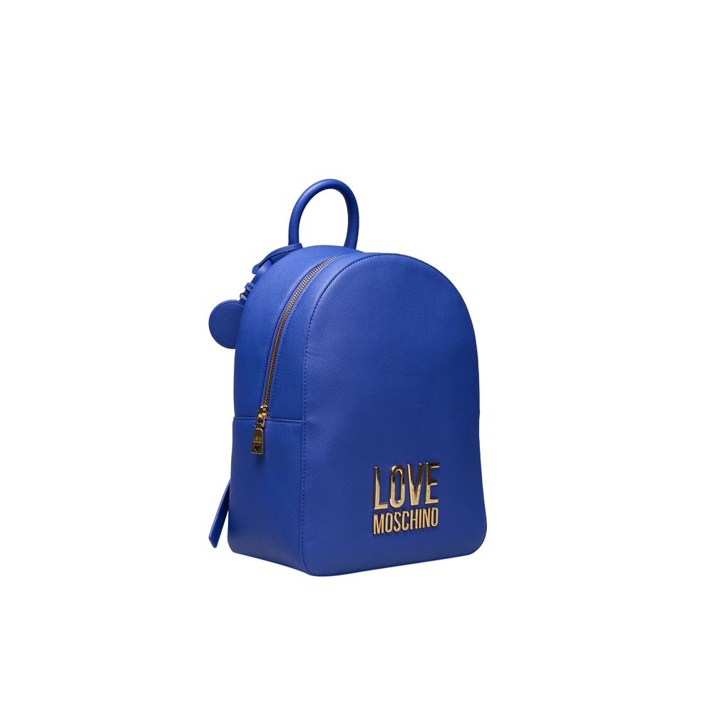 Love Moschino Blue Polyethylene Backpack