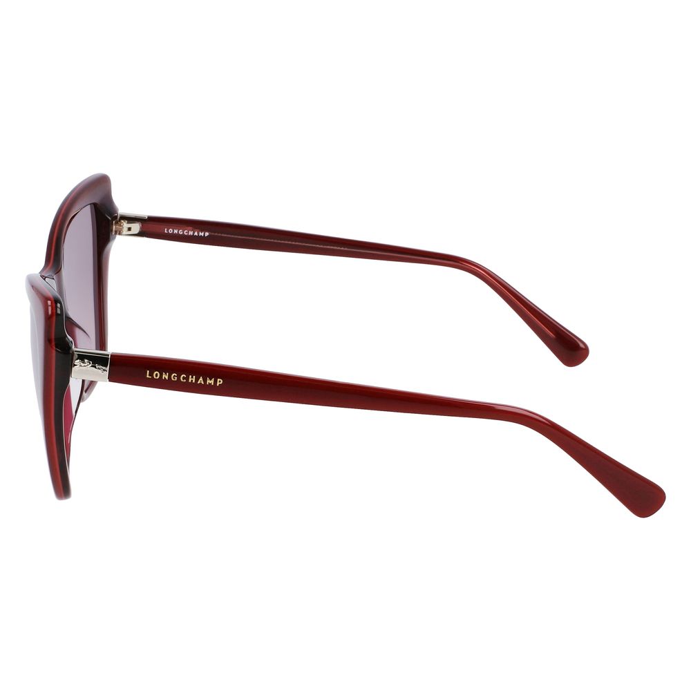 Longchamp Red Acetate Sunglasses