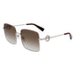 Longchamp Gold Metal Sunglasses