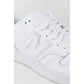 New Balance White Synthetic Leather Sneaker