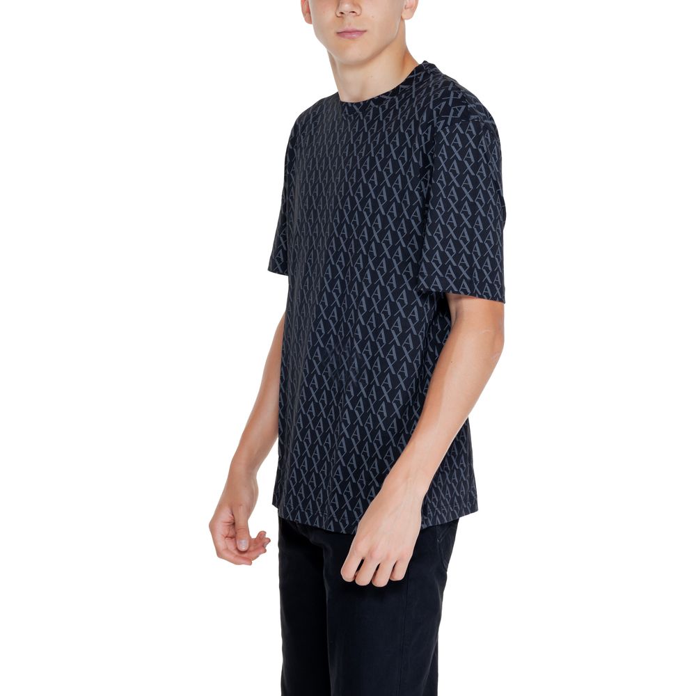 Armani Exchange Black Cotton T-Shirt