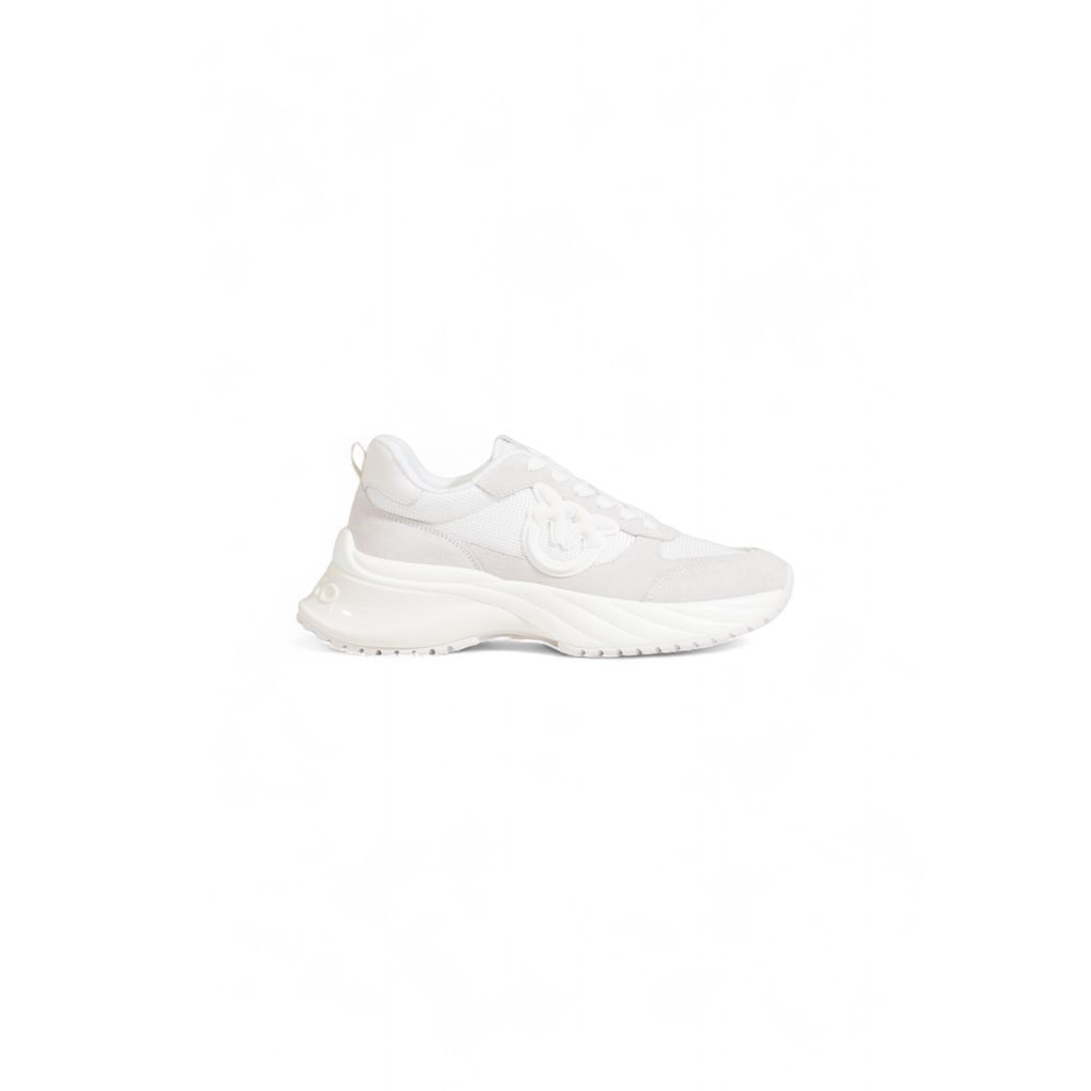 PINKO White Fabric Sneaker