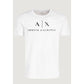 Armani Exchange White Cotton T-Shirt