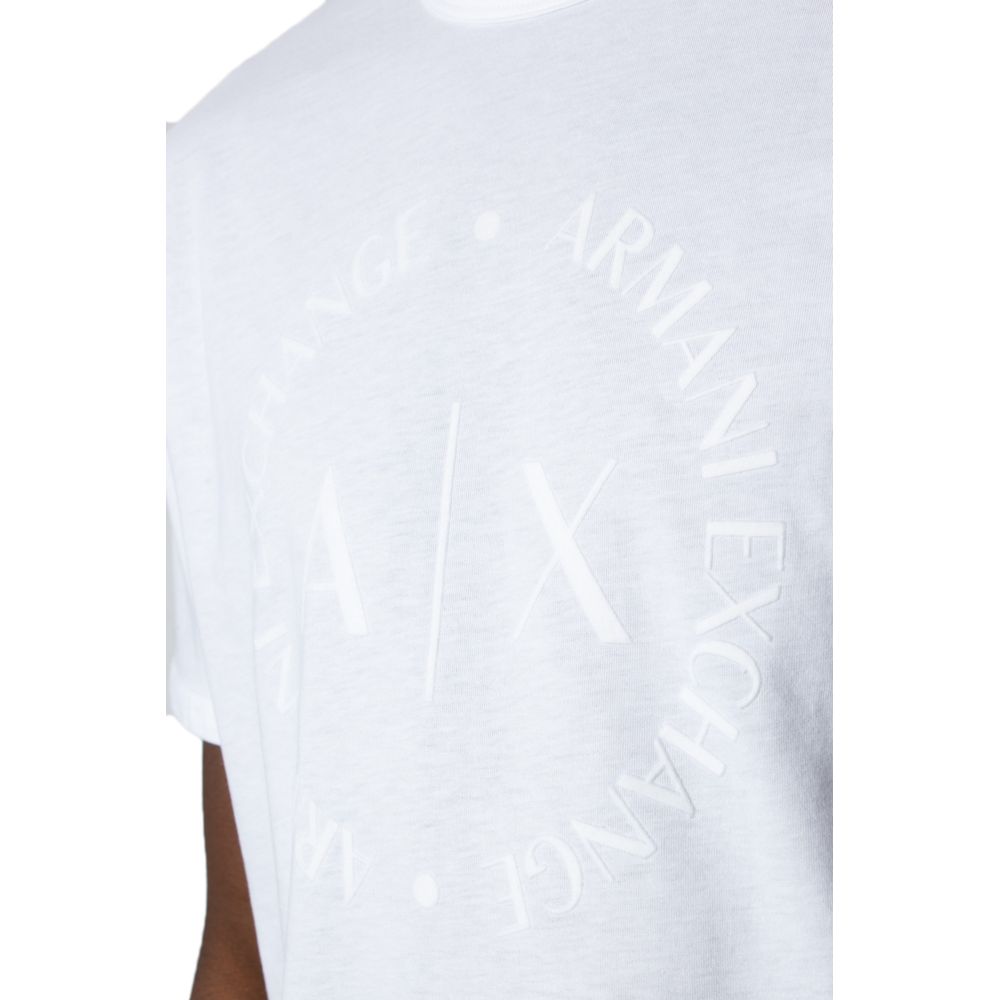 Armani Exchange White Cotton T-Shirt