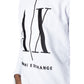 Armani Exchange White Cotton Sweater