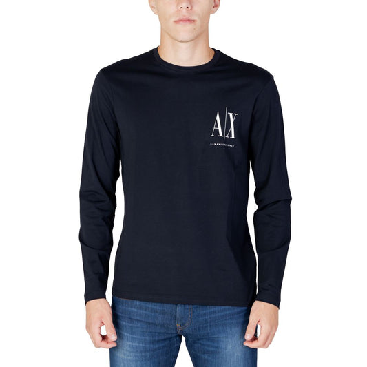 Armani Exchange Blue Cotton T-Shirt