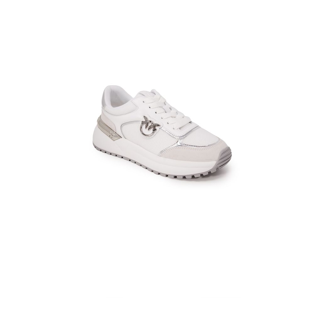 PINKO White Leather Sneaker