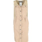 Max Mara Sportmax Safari-Style Sleeveless Dress in Beige Silk