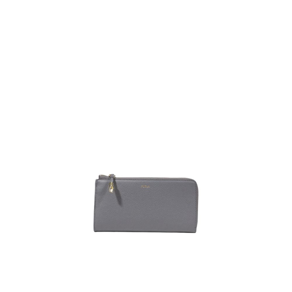 Furla Gray Leather Wallet