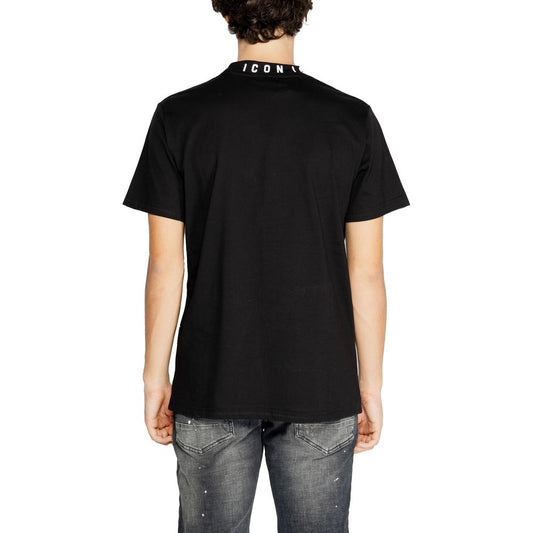 Icon Black Cotton T-Shirt