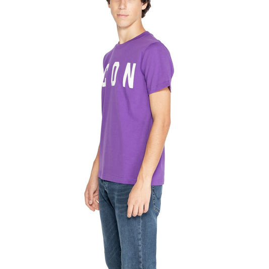 Icon Purple Cotton T-Shirt