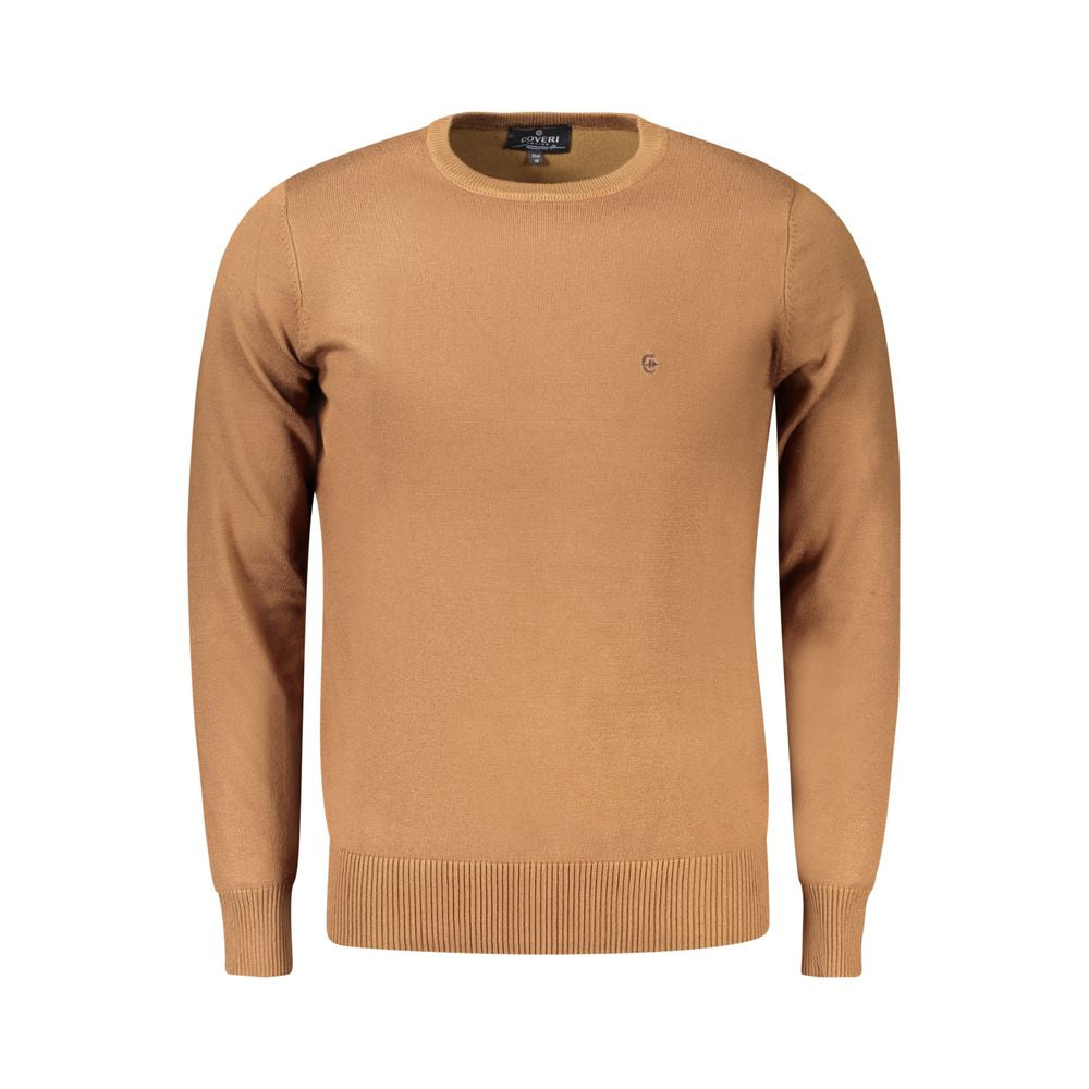 Coveri Moving Brown Nylon Sweater