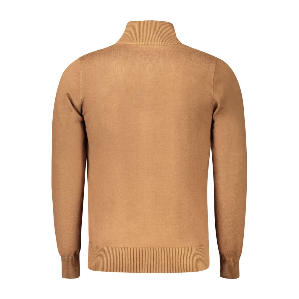 Coveri Moving Brown Nylon Sweater