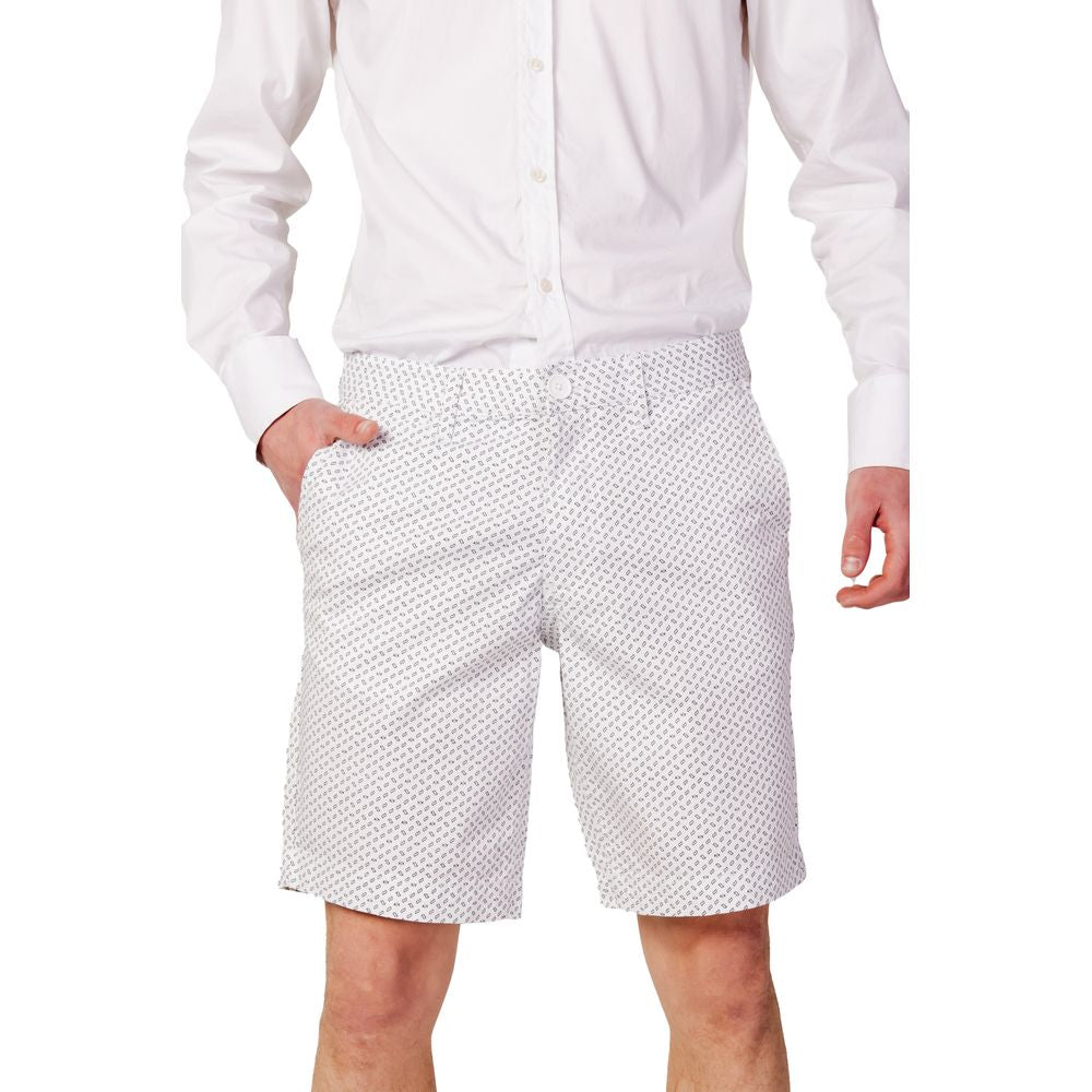 Armani Exchange White Cotton Short