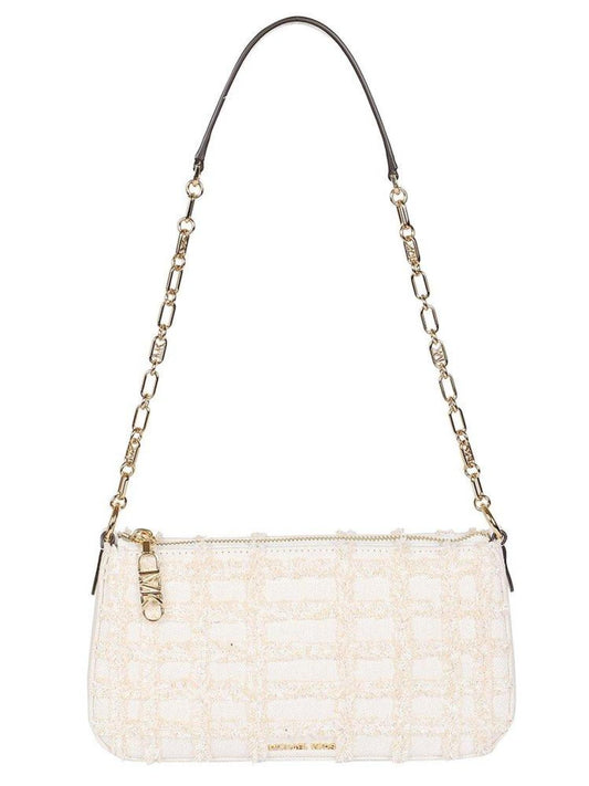 Michael Michael Kors Empire Frayed Denim Shoulder Bag