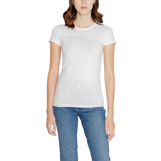 Armani Exchange White Cotton Tops & T-Shirt