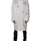 Dolce & Gabbana White Hooded Parka Polyester Trench Coat Jacket