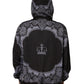 Dolce & Gabbana Black Bandana Hooded Full Zip Bomber Jacket