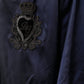 Dolce & Gabbana Blue Crown Heart Full Zip Men Bomber Jacket