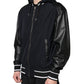 Dolce & Gabbana Black Hooded Full Zip Men Bomber Jacket