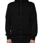 Dolce & Gabbana Black Cotton Full Zip Hooded Bomber Jacket