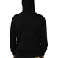 Dolce & Gabbana Black Cotton Full Zip Hooded Bomber Jacket