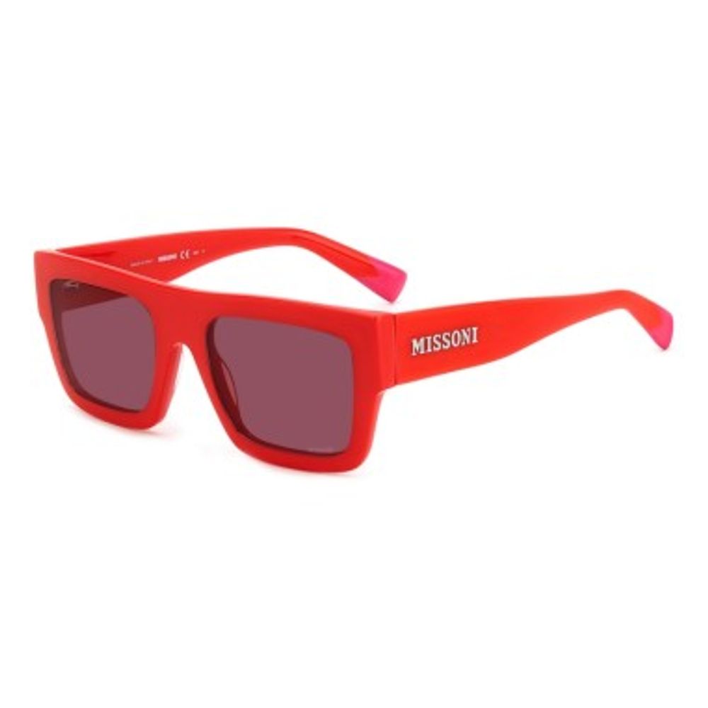 Missoni Red Plastic Sunglasses