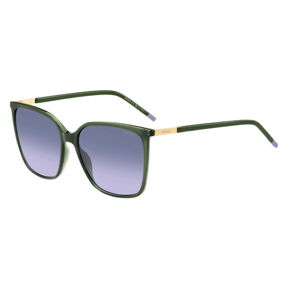 Hugo Boss Green Resin Sunglasses