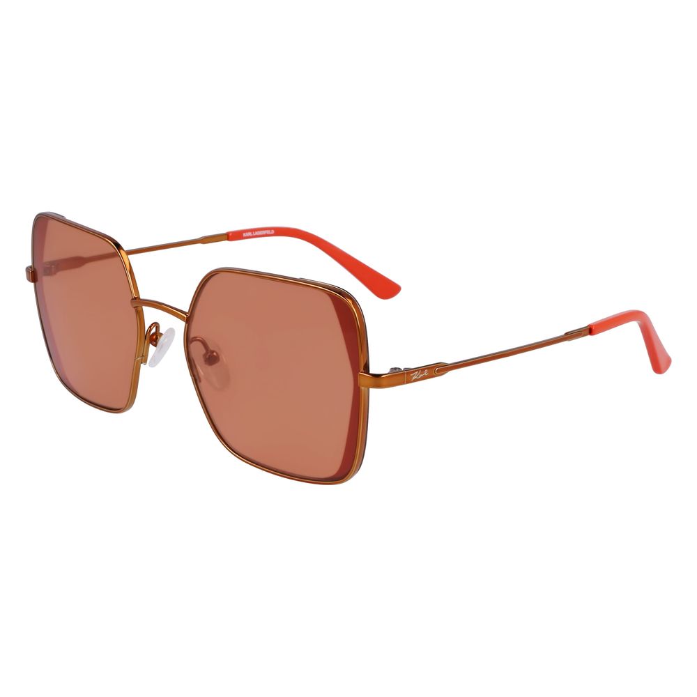 Karl Lagerfeld Orange Metal Sunglasses