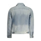 Guess Jeans Light Blue Cotton Jacket