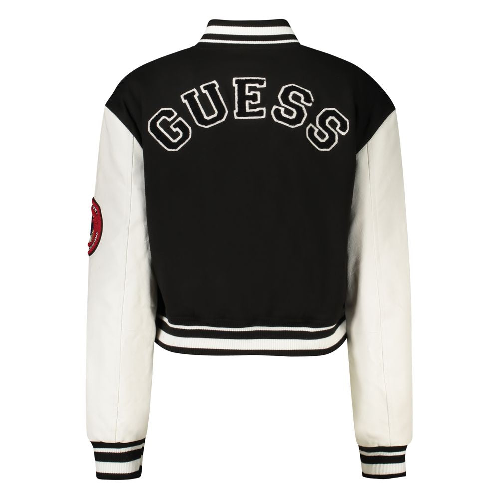 Guess Jeans Black Polyethylene Jackets & Coat