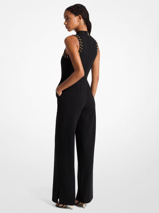 Astor Stud Crepe Jumpsuit