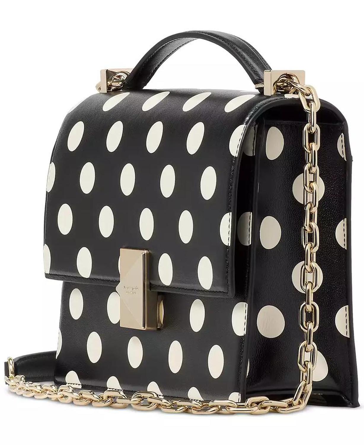 Deco Dot Small Leather Chain Crossbody