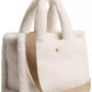 Shearling Cargo Small Tote Bag