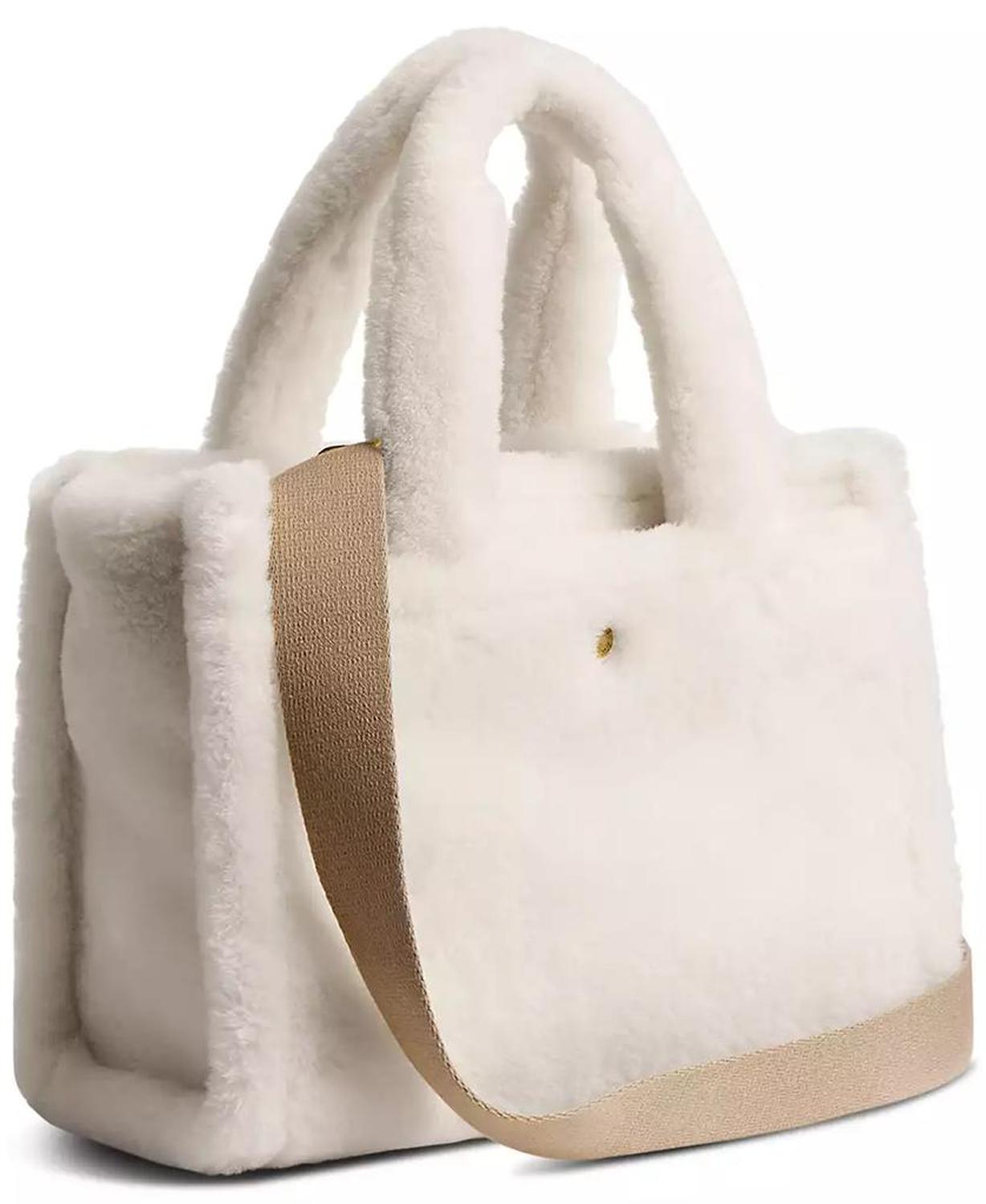 Shearling Cargo Small Tote Bag