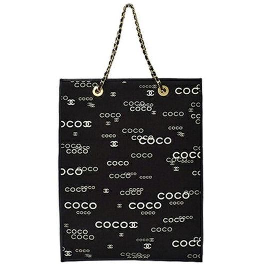 Chanel Coco Mark  Canvas Tote Bag (Pre-Owned)