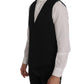 Dolce & Gabbana Sleek Black Single-Breasted Waistcoat