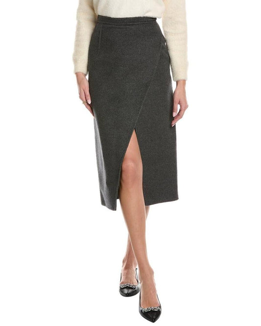 Michael Kors Collection Scissor Wool, Angora, & Cashmere-Blend Skirt