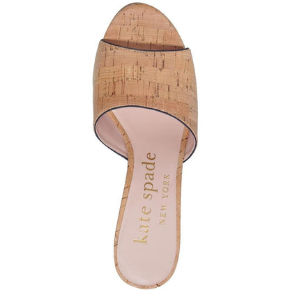 Penelope Womens Cork Slip-On Wedge Sandals