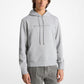 Embossed Logo Cotton Blend Hoodie