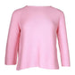 Weekend by Max Mara Crewneck Knit Sweater in Pink Cotton